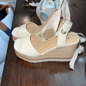 Boutique Wedges, lace up the ankle. Size 7.5